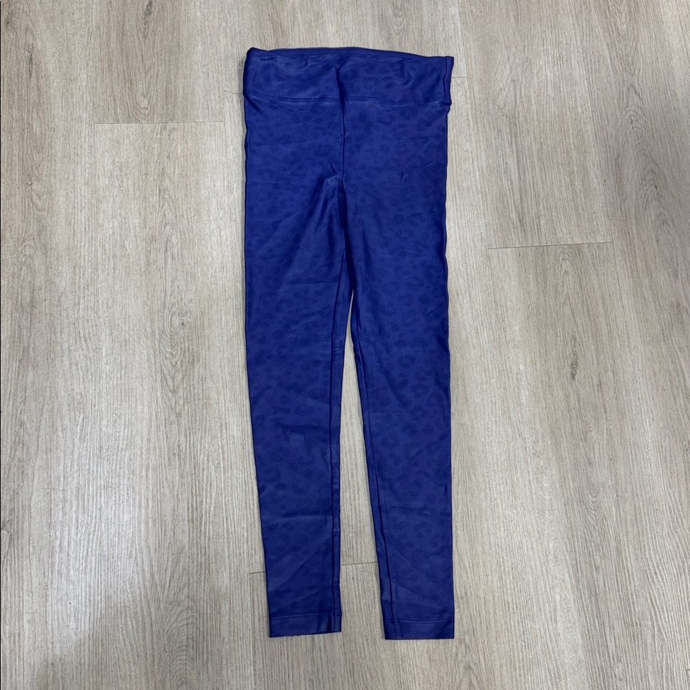 Koral. Blue leopard Patterned Leggings
